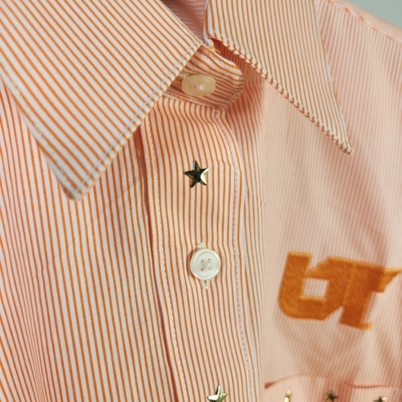 NWT TENNESSEE VOLS x Las Olas men's western pinstripe shirt - Picture 3 of 11